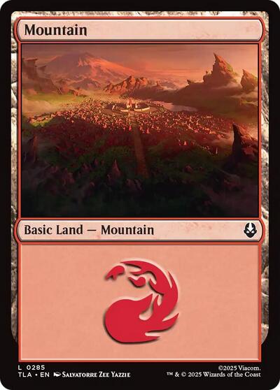 Mountain (0285) (Avatar: The Last Airbender) Near Mint - Nick Nack's Full Frontal Attack