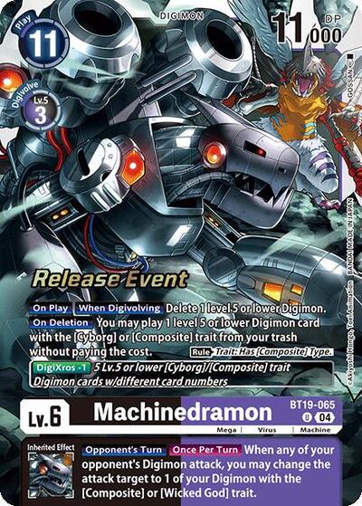 Machinedramon BT19-065 (Release Special Booster 2.0 Pre-Release Cards) Near Mint Foil