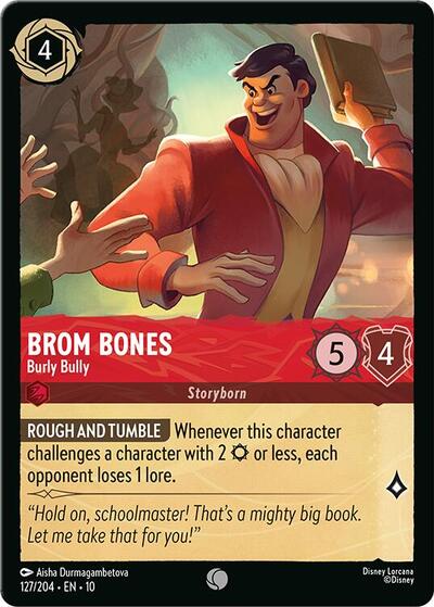 Brom Bones - Burly Bully (Whispers in the Well) Near Mint - Nick Nack's Full Frontal Attack