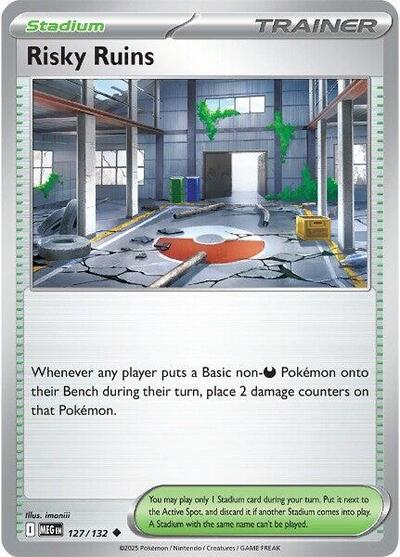 Risky Ruins (ME01: Mega Evolution) Near Mint - Nick Nack's Full Frontal Attack