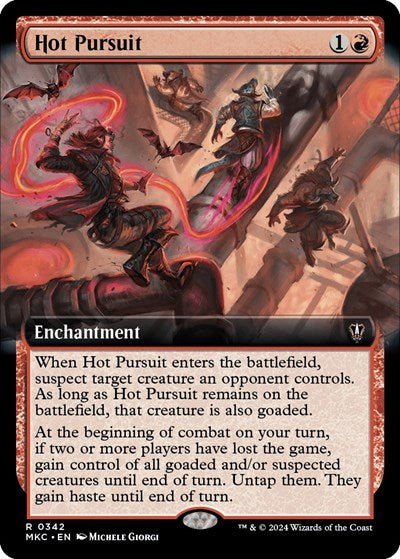 Hot Pursuit (Extended Art) (Commander: Murders at Karlov Manor) Near Mint - Nick Nack's Full Frontal Attack