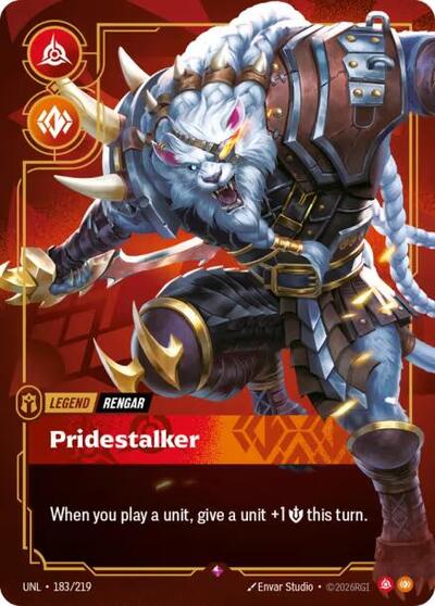 Rengar Pridestalker (Unleashed) Near Mint Foil