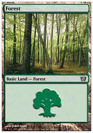 Forest (349) (8th Edition) Near Mint - Nick Nack's Full Frontal Attack