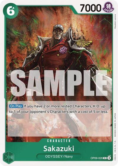 Sakazuki (Emperors in the New World) Near Mint Foil - Nick Nack's Full Frontal Attack