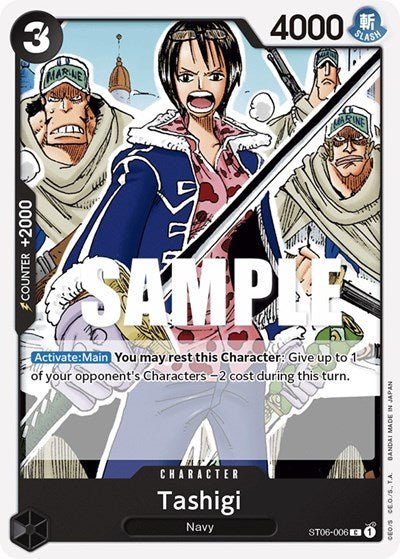 Tashigi (Starter Deck 6: Absolute Justice) Near Mint - Nick Nack's Full Frontal Attack