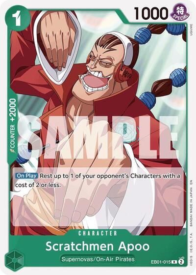 Scratchmen Apoo (Reprint) (Starter Deck 24: GREEN Jewelry Bonney) Near Mint