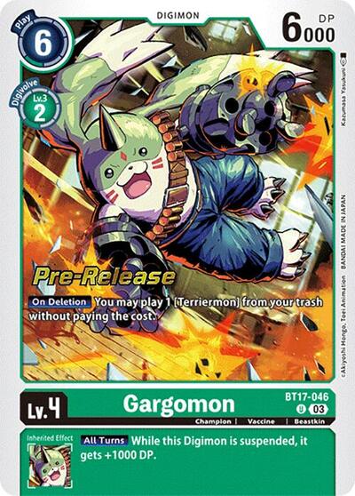 Gargomon (Secret Crisis Pre-Release Cards) Near Mint Foil