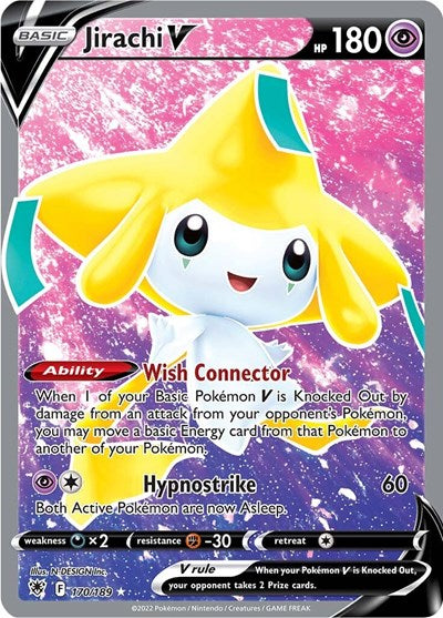 Jirachi V (Full Art) (SWSH10: Astral Radiance) Near Mint Holofoil