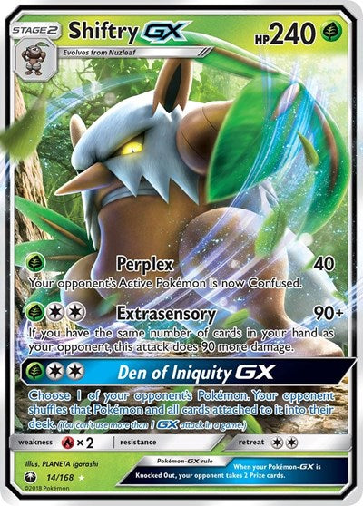 Shiftry GX (SM - Celestial Storm) Near Mint Holofoil