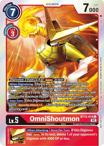 OmniShoutmon (Box Topper) (Across Time) Near Mint Foil