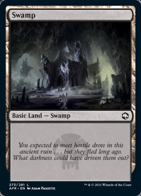 Swamp (273) (Adventures in the Forgotten Realms) Near Mint - Nick Nack's Full Frontal Attack
