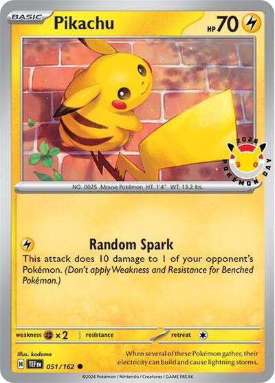 Pikachu (Pokemon Day 2026) (Miscellaneous Cards & Products) Near Mint Holofoil - Nick Nack's Full Frontal Attack