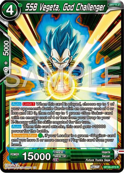 SSB Vegeta, God Challenger (Ultimate Advent) Near Mint Foil - Nick Nack's Full Frontal Attack