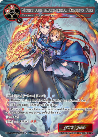 Violet and Mariabella, Chasing Fire (D2 Pre-release Party) [Promo Cards]