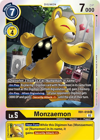Monzaemon (Resurgence Booster) Near Mint Foil