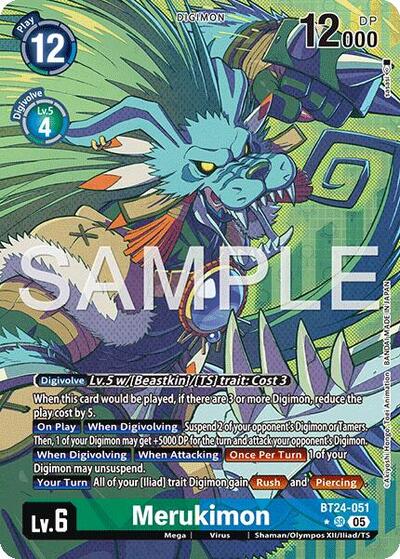Merukimon (Alternate Art) (Time Stranger) Near Mint Foil