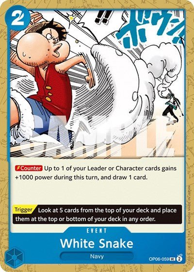 White Snake (Wings of the Captain) Near Mint - Nick Nack's Full Frontal Attack