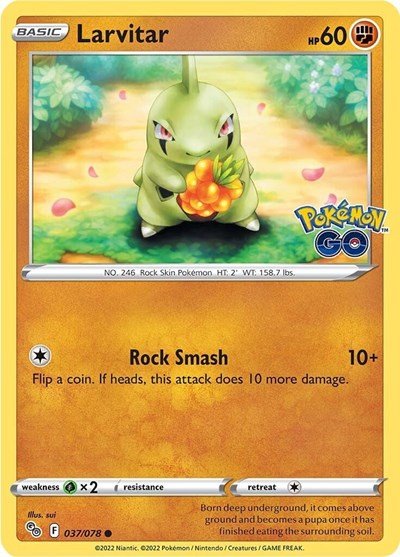 Larvitar (Pokemon GO) Near Mint - Nick Nack's Full Frontal Attack