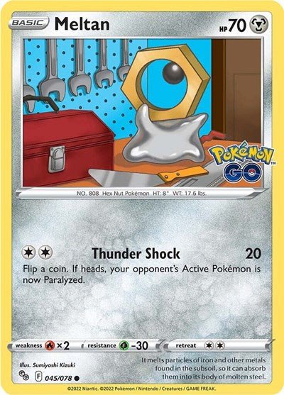 Meltan (Pokemon GO) Near Mint Reverse Holofoil - Nick Nack's Full Frontal Attack