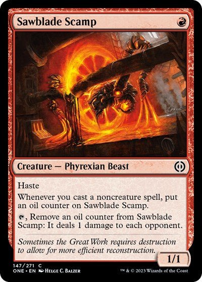 Sawblade Scamp (Phyrexia: All Will Be One) Near Mint - Nick Nack's Full Frontal Attack