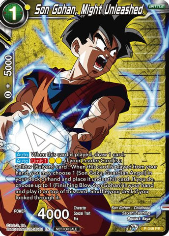Son Gohan, Might Unleashed (Winner Stamped) (P-349) [Tournament Promotion Cards]