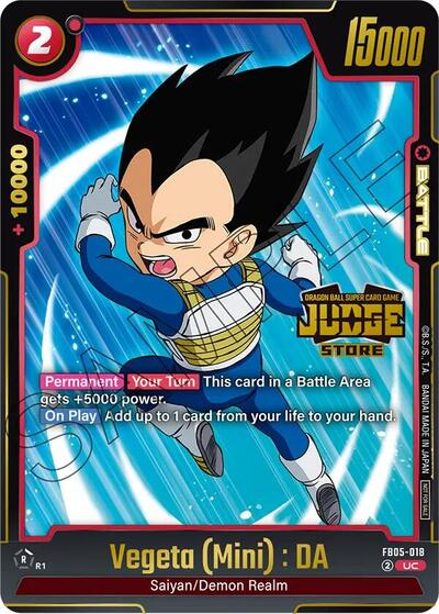 Vegeta (Mini) : DA (Judge Pack (Store Judge) 04) (Tournament and Championship Promos) Near Mint Holofoil