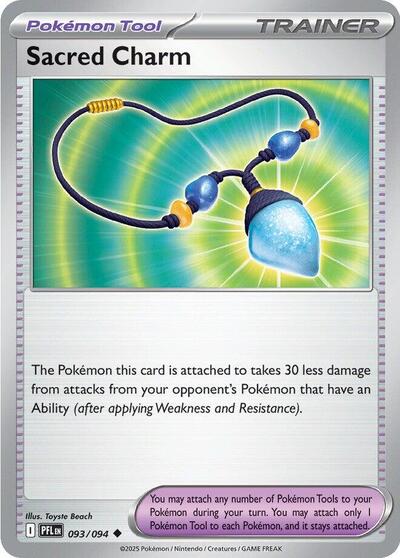 Sacred Charm - 093 (ME02: Phantasmal Flames) Near Mint Reverse Holofoil