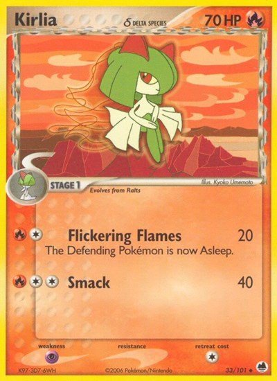 Kirlia (Delta Species) (Dragon Frontiers) Light Play - Nick Nack's Full Frontal Attack