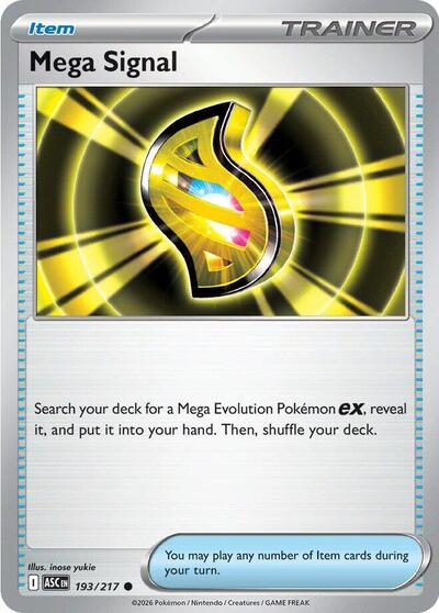 Mega Signal (ME: Ascended Heroes) Near Mint - Nick Nack's Full Frontal Attack