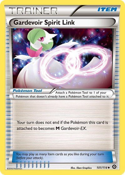 Gardevoir Spirit Link (XY - Steam Siege) Near Mint - Nick Nack's Full Frontal Attack