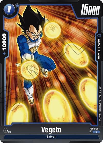 Vegeta FB02-057 (Blazing Aura) Near Mint