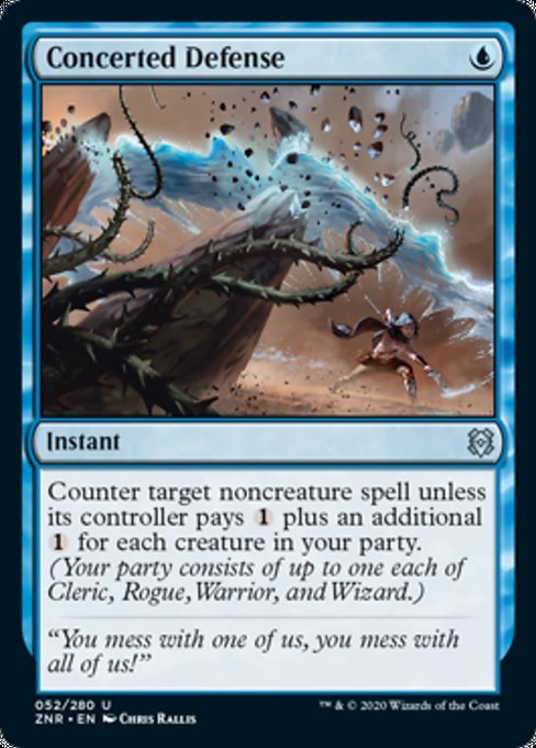 Concerted Defense (Zendikar Rising) Near Mint - Nick Nack's Full Frontal Attack