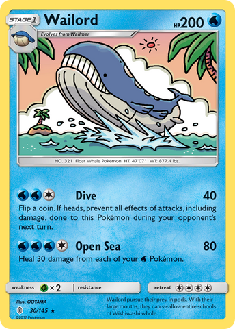 Wailord (30/145) [Soleil et Lune : Gardiens Rising] 