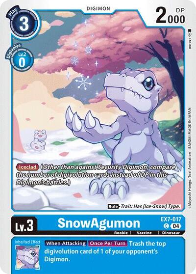 SnowAgumon (Digimon LIBERATOR) Near Mint - Nick Nack's Full Frontal Attack
