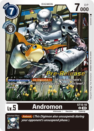 Andromon (Starter Deck 15: Dragon of Courage Pre-Release Cards) Near Mint Foil