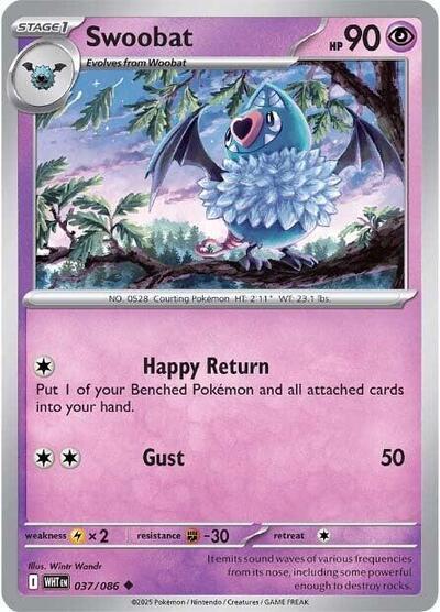 Swoobat (SV: White Flare) Near Mint - Nick Nack's Full Frontal Attack