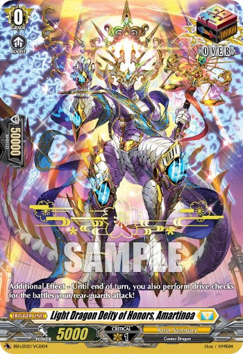 Light Dragon Deity of Honors, Amartinoa (Hot Stamped) (BSF2021/VGD04) [Bushiroad Event Cards]