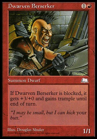 Dwarven Berserker (Weatherlight) Light Play - Nick Nack's Full Frontal Attack