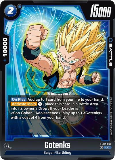 Gotenks (Wish For Shenron) Near Mint - Nick Nack's Full Frontal Attack