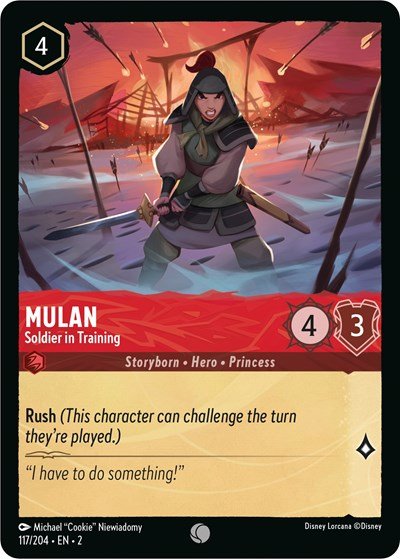 Mulan - Soldier in Training (Rise of the Floodborn) Near Mint - Nick Nack's Full Frontal Attack