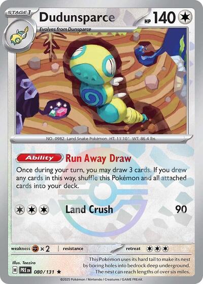 Dudunsparce (Poke Ball Pattern) (SV: Prismatic Evolutions) Near Mint Holofoil