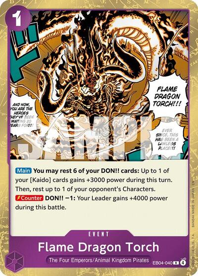 Flame Dragon Torch (The Azure Sea's Seven) Near Mint Foil - Nick Nack's Full Frontal Attack