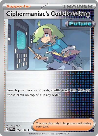 Ciphermaniac's Codebreaking (SV: Prismatic Evolutions) Near Mint Reverse Holofoil - Nick Nack's Full Frontal Attack
