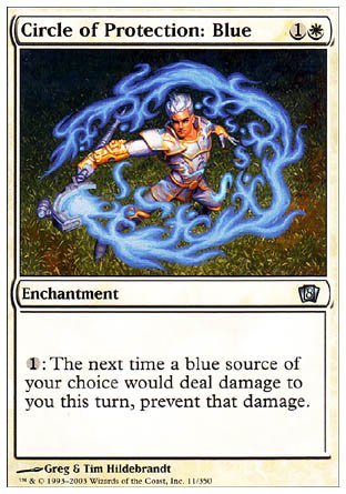 Circle of Protection: Blue (8th Edition) Near Mint - Nick Nack's Full Frontal Attack