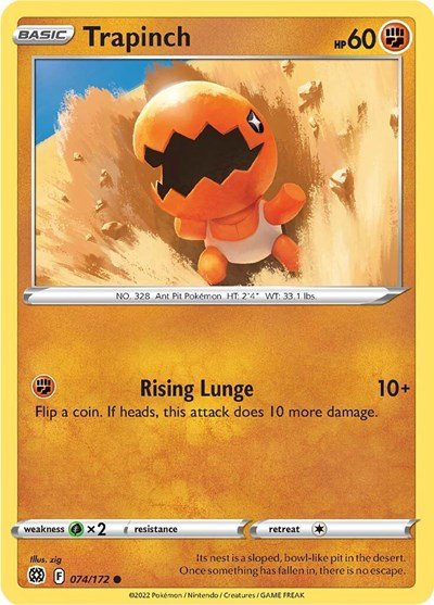 Trapinch (SWSH09: Brilliant Stars) Near Mint - Nick Nack's Full Frontal Attack