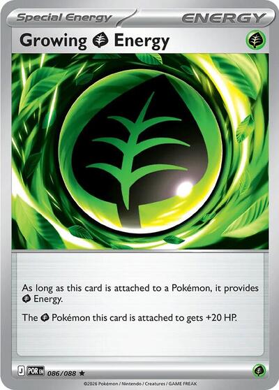 Growing Grass Energy - 086 (Deck Exclusives) Near Mint - Nick Nack's Full Frontal Attack