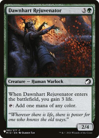 Dawnhart Rejuvenator (The List) Near Mint - Nick Nack's Full Frontal Attack