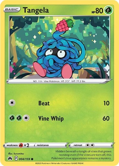 Tangela (Crown Zenith) Near Mint Reverse Holofoil