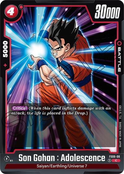 Son Gohan : Adolescence (Starter Deck 6: Son Goku (Mini)) Near Mint - Nick Nack's Full Frontal Attack