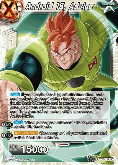 Android 16, Advice (Impact Beyond Dimensions) Near Mint Foil - Nick Nack's Full Frontal Attack